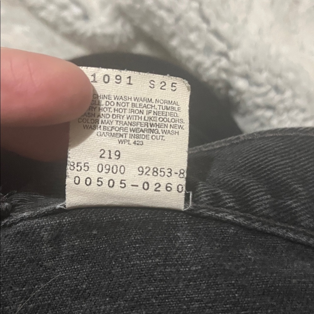 Vintage 505 Mens Levis charcoal - Picture 6 of 6